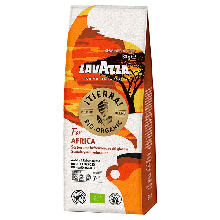 Мляно кафе Lavazza Tierra Bio organic за Африка 180 гр