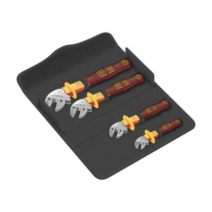 Set chei autoreglabile cu clichet izolate 1000 V, WERA Joker 6004 VDE, 4 piese
