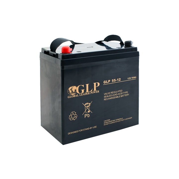 GLP 12V 55AH ólomsav akkumulátor, M6 kivezetés
