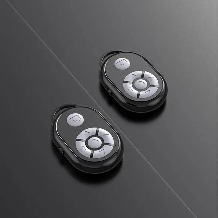 Telecomanda Tik Tok Bluetooth Control Camera Timer Control Player Negru