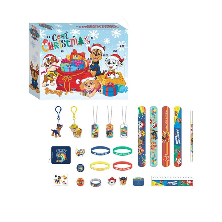 Коледен календар Paw Patrol, Многоцветен