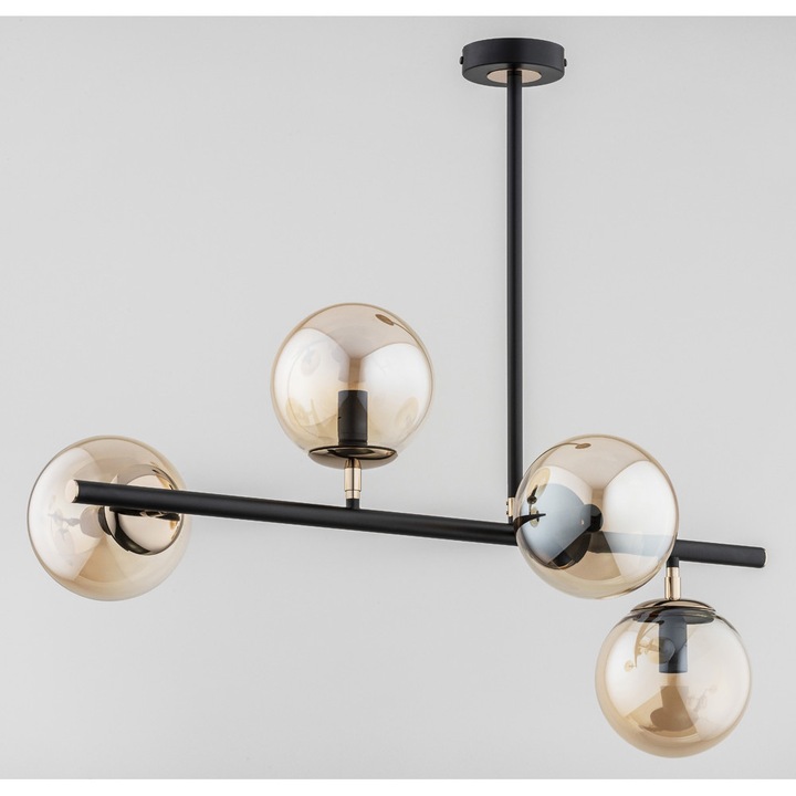 Luster, Alfa, Metal, E14, Черно/Златно