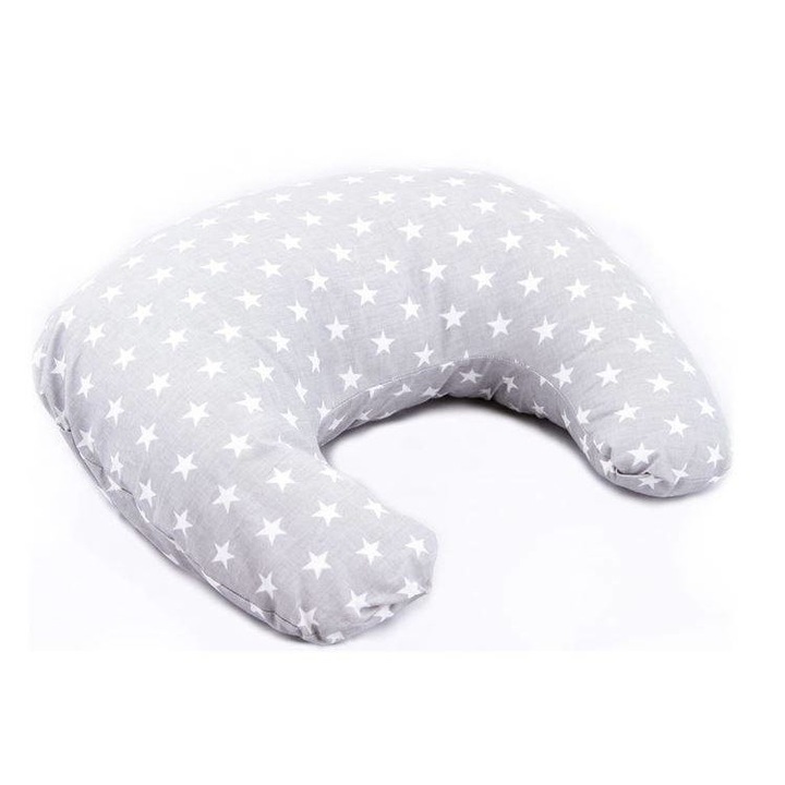 Perna pentru alaptat, Bocioland, Bumbac/Silicon, Gri