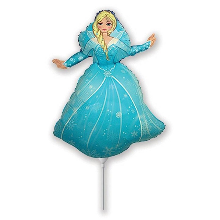 Фолиев балон, модел frozen princess, Елза, 35см