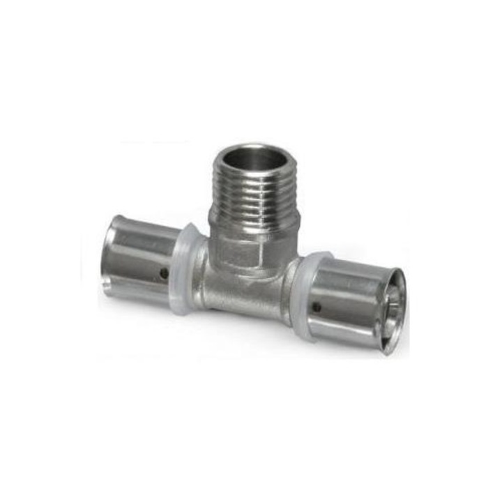 Teu pexal sertizare multistrat, Diamond, Alama/Inox, 16 x 0.5 mm, Argintiu
