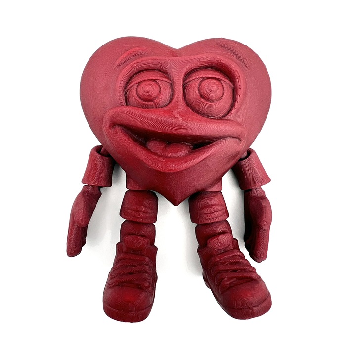 Figurina articulata inima, Fabrica de Figurine, printata 3D, 10 CM, Rosie