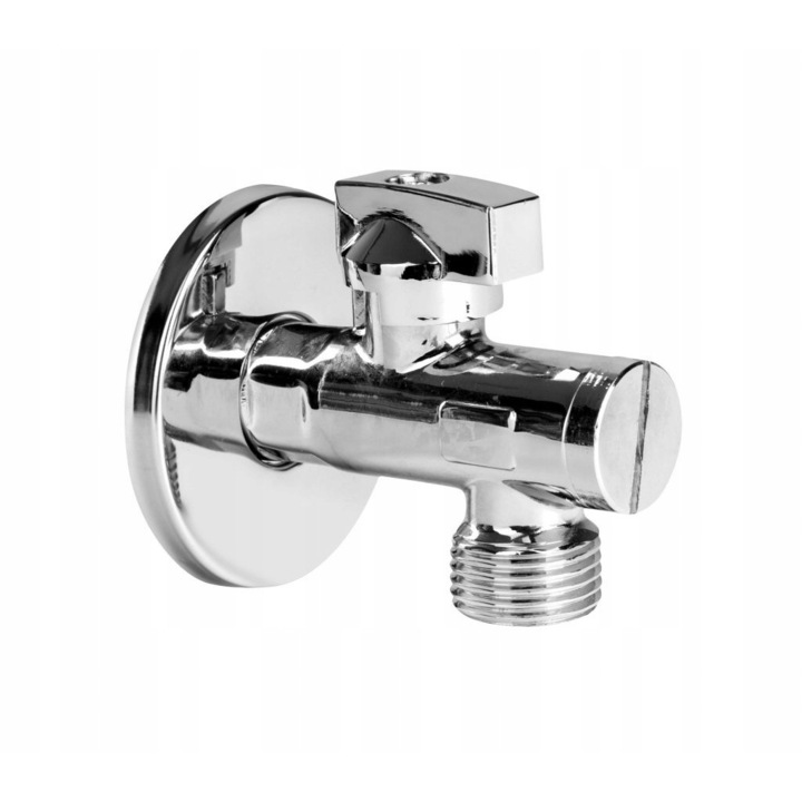 Robinet cu bila Diamond, Metal, Gri