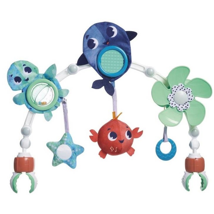 Музикална играчка за количка Tiny Love, Ocean Treasures, Пластмаса, 0+ месеца, Многоцветен
