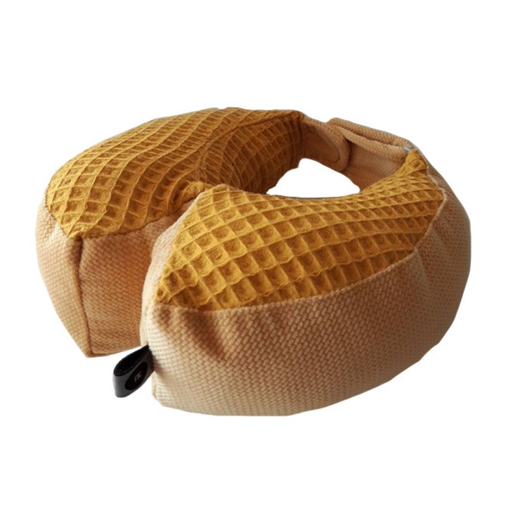 Детска възглавница за път, Rollersy, Памук, 2-6 години, Жълта