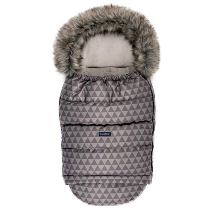 Sac de dormit pentru copii, Zaffiro, Poliester, 110 cm, Gri