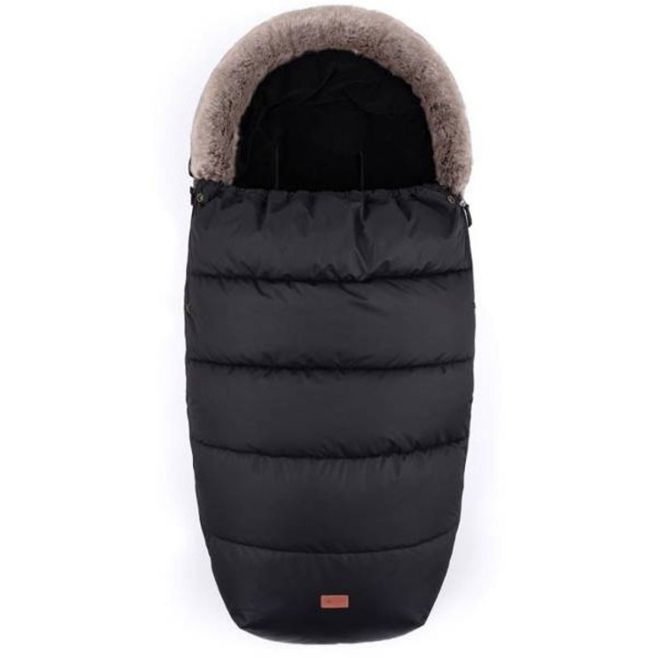Sac de dormit pentru copii, Petite&Mars, Poliester, 110 cm, Negru