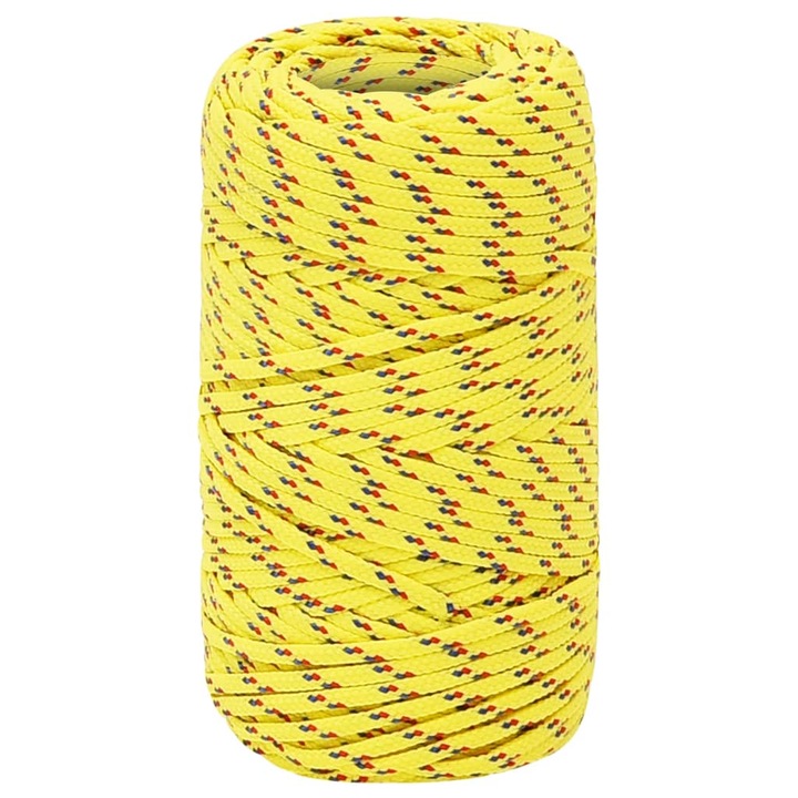 vidaXL sárga polipropilén hajókötél 2 mm 25 m 152582