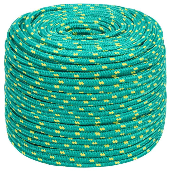 vidaXL zöld polipropilén hajókötél 6 mm 100 m 152710