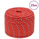 vidaXL piros polipropilén hajókötél 14 mm 25 m 152409