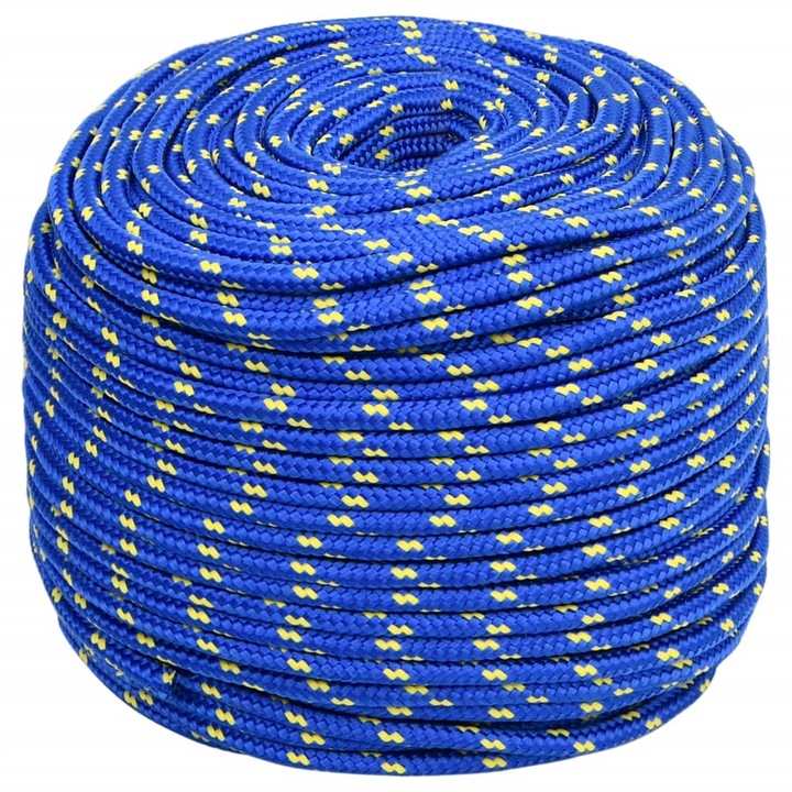vidaXL kék polipropilén hajókötél 8 mm 250 m 152451
