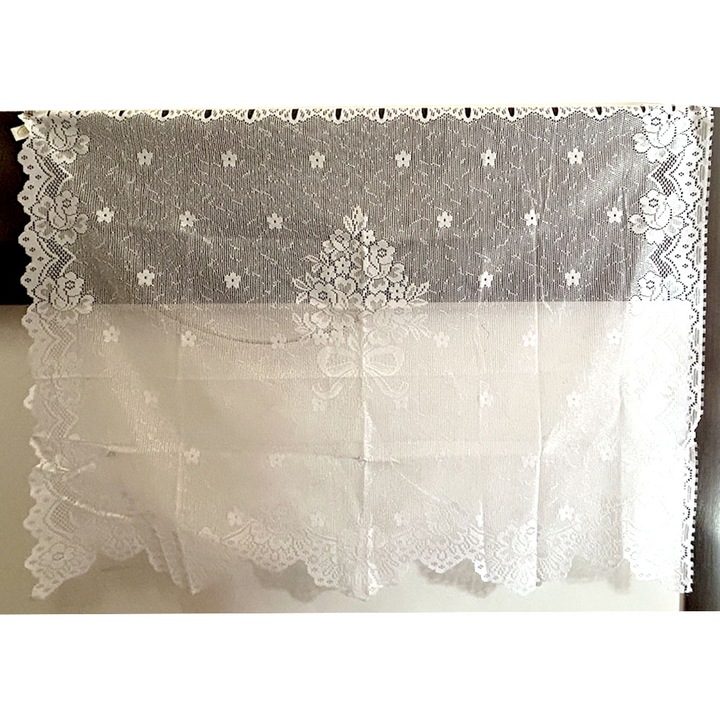 Konyhafüggöny JUP Neusser Collection 16268649 10-233, Fehér, Csipke, Méret 80x100cm