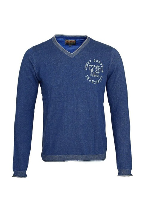 Pulover barbati, Petrol Industries, Bumbac, Albastru, Albastru azur