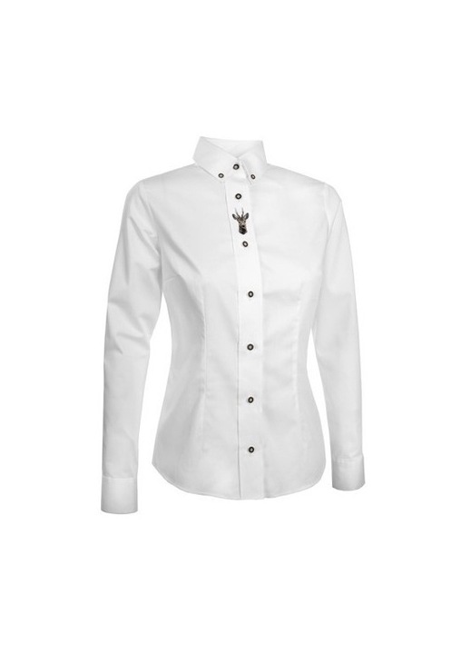 Camasa dama Koziolek, Tagart, Bumbac, Alb, Alb