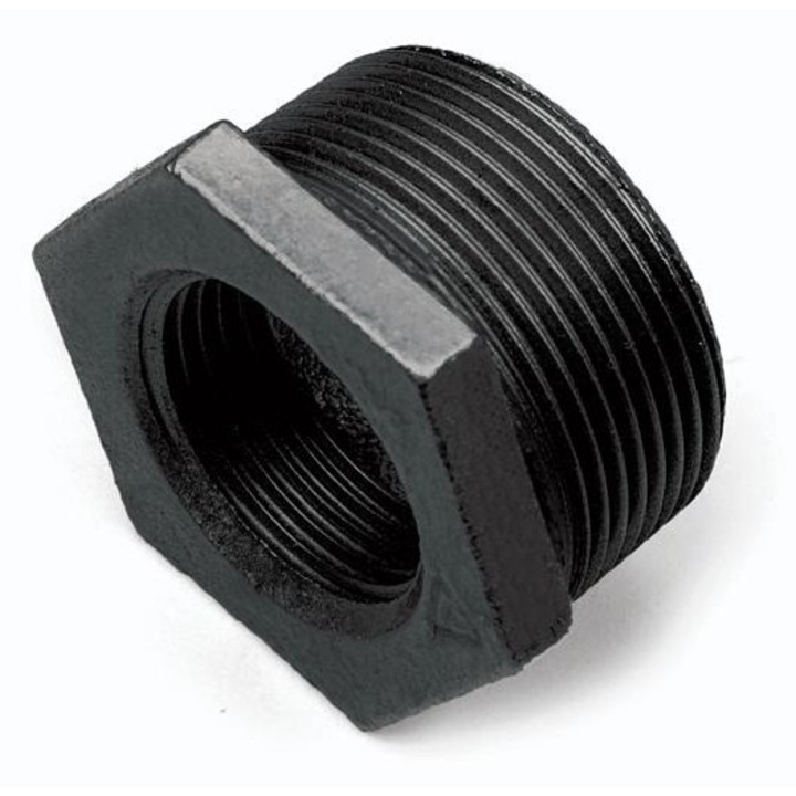 Reductie, Diamond, Fonta, 1 x 0.5 inch, Negru