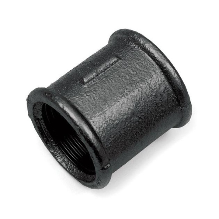 Dugó, gyémánt, öntöttvas, 0,75 hüvelykes, fekete