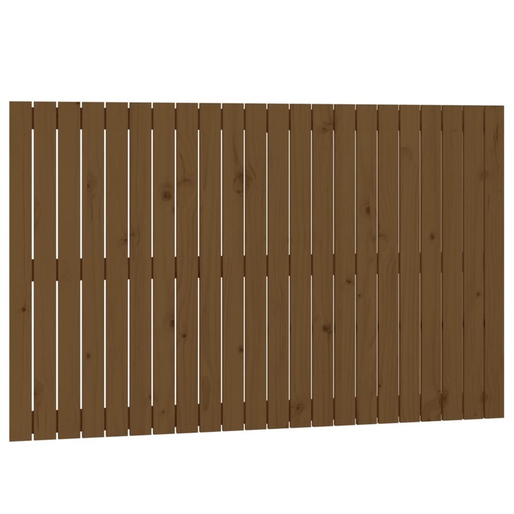 Tablie de pat pentru perete vidaXL, maro miere, 140x3x90 cm, lemn pin, 9.64 kg 824921