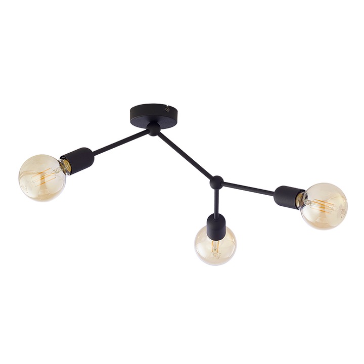 Lustra Fantasy, TK Lighting, Metal, Soclu E27, Negru