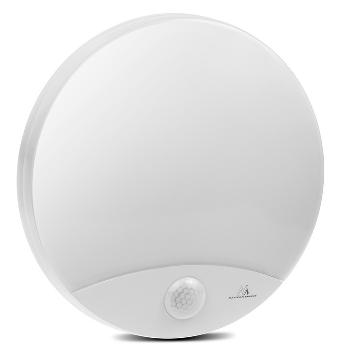 Lampa LED cu senzor de miscare infrarosu, 10W, IP44, alb natural, 900lm, MCE357 W
