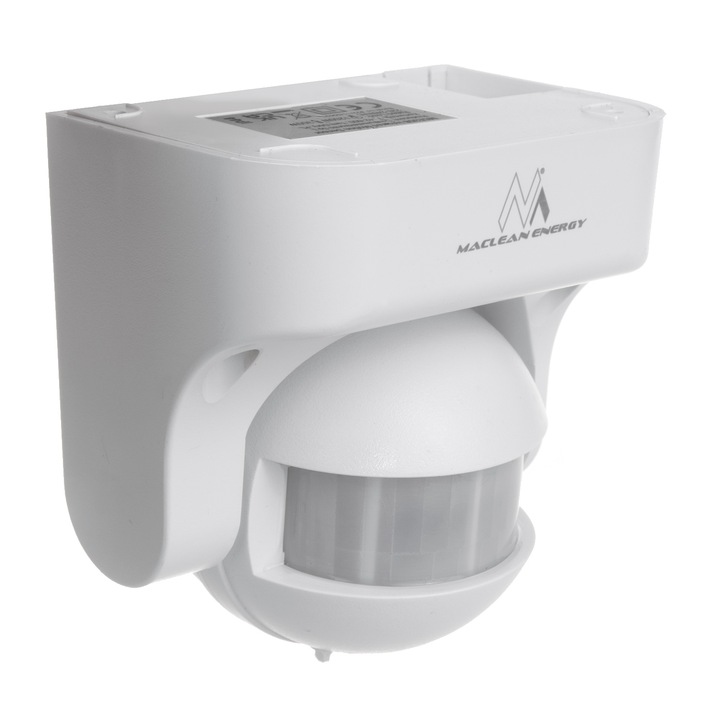 PIR сензор за движение, инфрачервен, IP44, бял, обхват 12m, MCE358 W