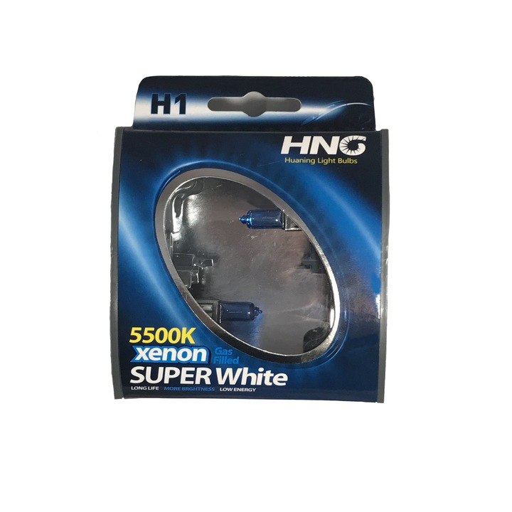 Set Becuri Xenon H1 HNG 100W Super White 5500K