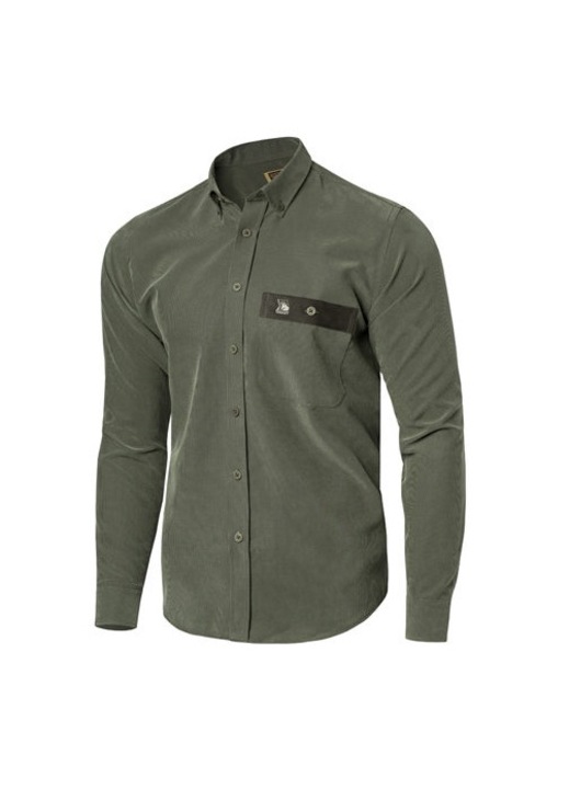 Camasa barbati Vermont, Tagart, Poliester/Modal, Verde, S