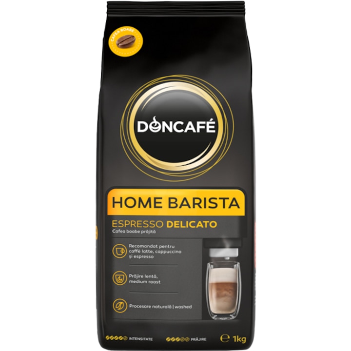 Cafea boabe Doncafe Home Barista Espresso Delicato, 1kg