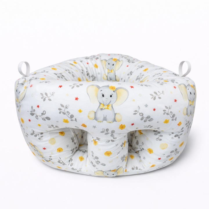 Sac de dormit pentru bebeluși Kapi, Elefant galben, Multicolor