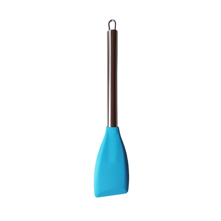 Spatula din metal cu silicon, Albastru, 30 cm, 322COF-2