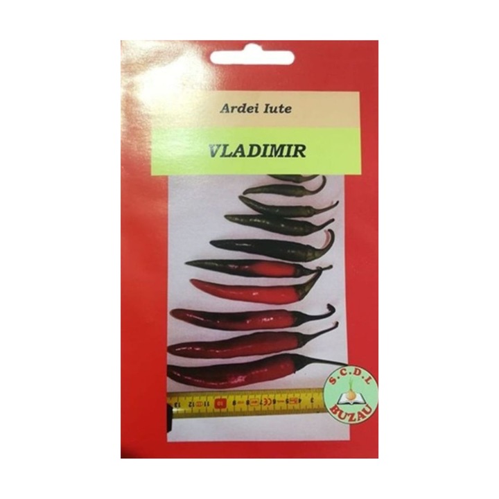 Seminte romanesti de ardei iute Vladimir, 2 grame, SCDL Buzau