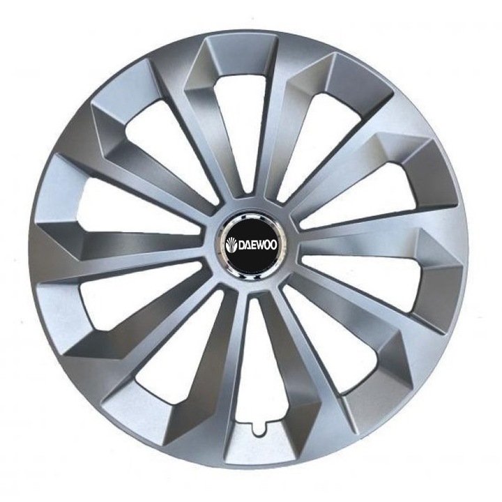 Set 4 capace roti Creative REY®, potrivite jantelor de R16, pentru Daewoo, model fame cromat