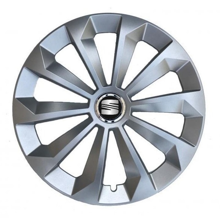 Set 4 capace roti Creative REY®, potrivite jantelor de R15, pentru Seat, model fame cromat