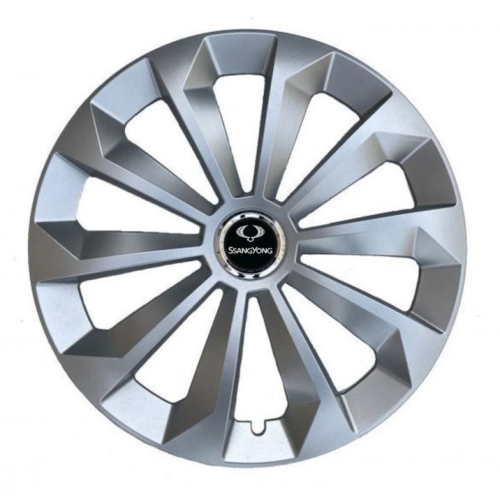 Комплект от 4 тасове Creative REY, подходящи за джанти R15, за SsangYoung, известен хромиран модел