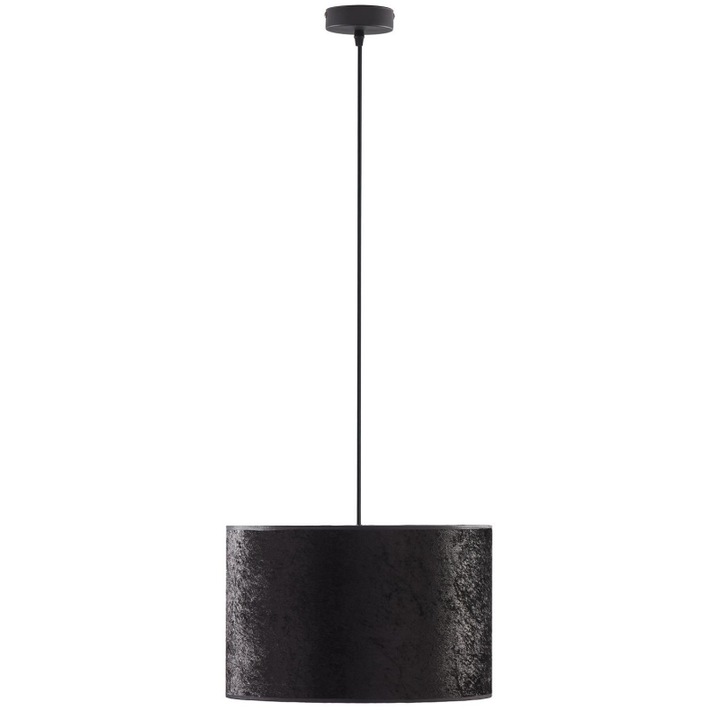 Pendul de iluminat, TK Lighting, Metal, Soclu E27, Negru