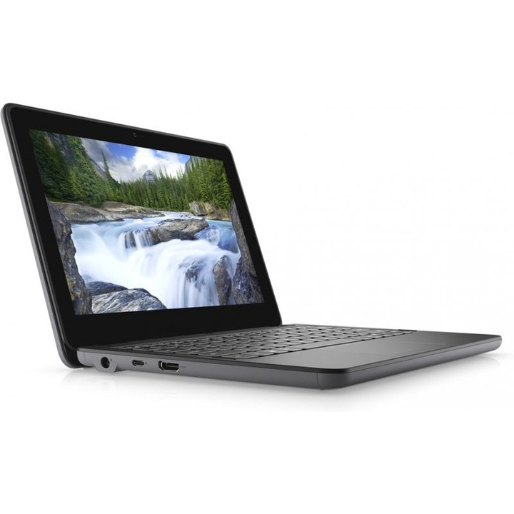 Laptop Dell Latitude 3120, 11.6" HD Touchscreen (Hybrid 2 in 1), Intel® Pentium® Silver N6000 pana la 3.3 GHz, 4 GB RAM LPDDR4 2933, 128 GB SSD, Windows 11 Pro, Grey LPDDR4