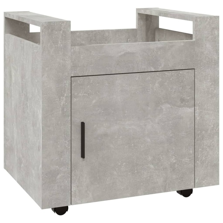 VidaXL betonszürke szerelt fa asztal-kocsi 60 x 45 x 60 cm 816612