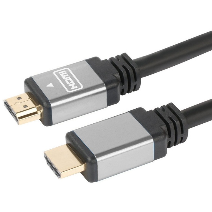 HDMI кабел, мъжки-мъжки, 4K @ 30Hz, Високо качество, златни контакти, 5 м, черен, PremiumCord, kphdmg5