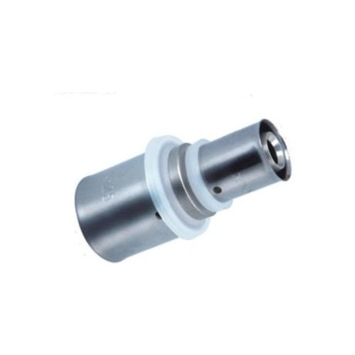 Mufa pexala sertizare, Diamond, Alama/Otel, 20 x 16 mm, Argintiu