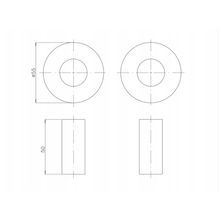 2 rozetta és 2 ujjú készlet, gyémánt, acél, antracit