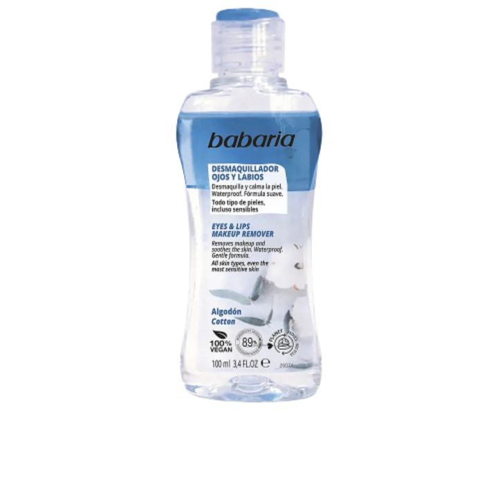 Demachiant bifazic pentru ochi si buze, Babaria Desmaquillador Bifasico, 100 ml