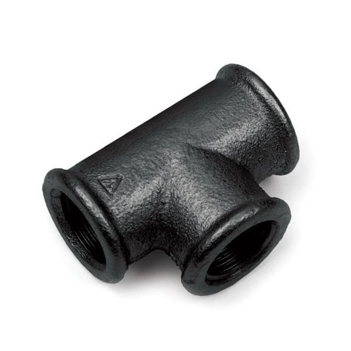 Teu DN15, gyémánt, öntöttvas, 0,5 hüvelykes, fekete