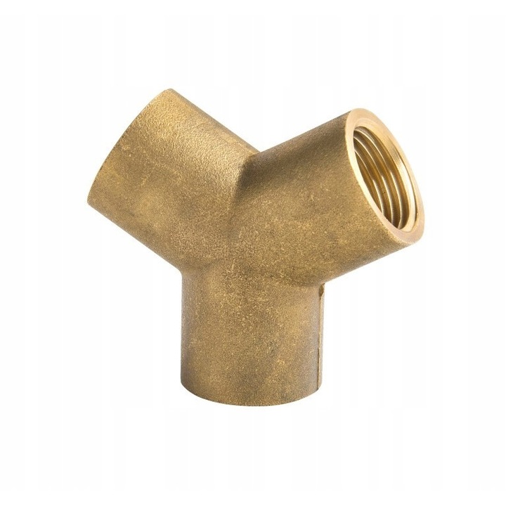 Y-típusú csatlakozó, gyémánt, sárgaréz, 0,5 hüvelyk, arany