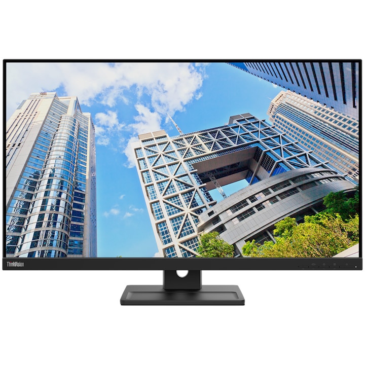 Monitor IPS LED Lenovo 28" ThinkVision E28u-20, Ultra HD 3840 x 2160, HDMI, DisplayPort, Pivot, hangszórók fekete