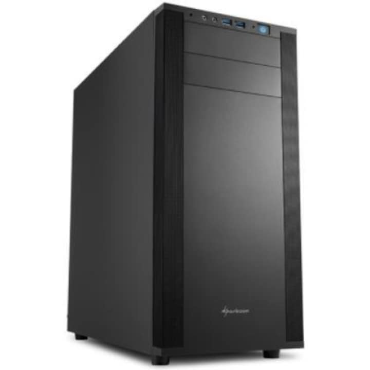 Carcasa Pro GamersWare Kolink Observatory HF Plus, neagra, cu 6 ventilatoare ARGB PWM, dimensiuni 5x140mm x 1x120