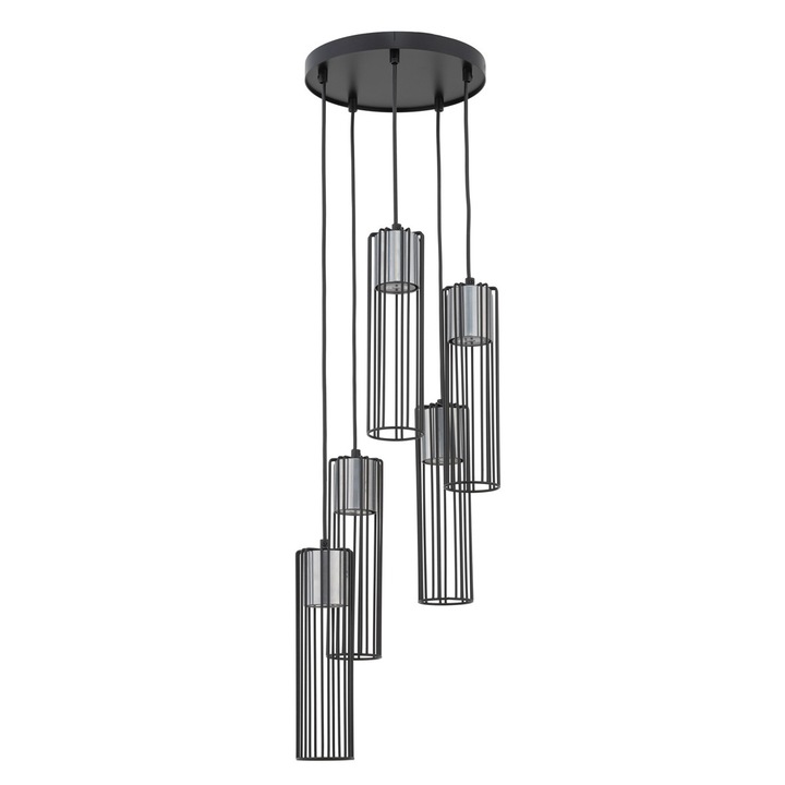 Полилей Fobia 5, Sigma, метал, гнездо GU10, черно/сребристо