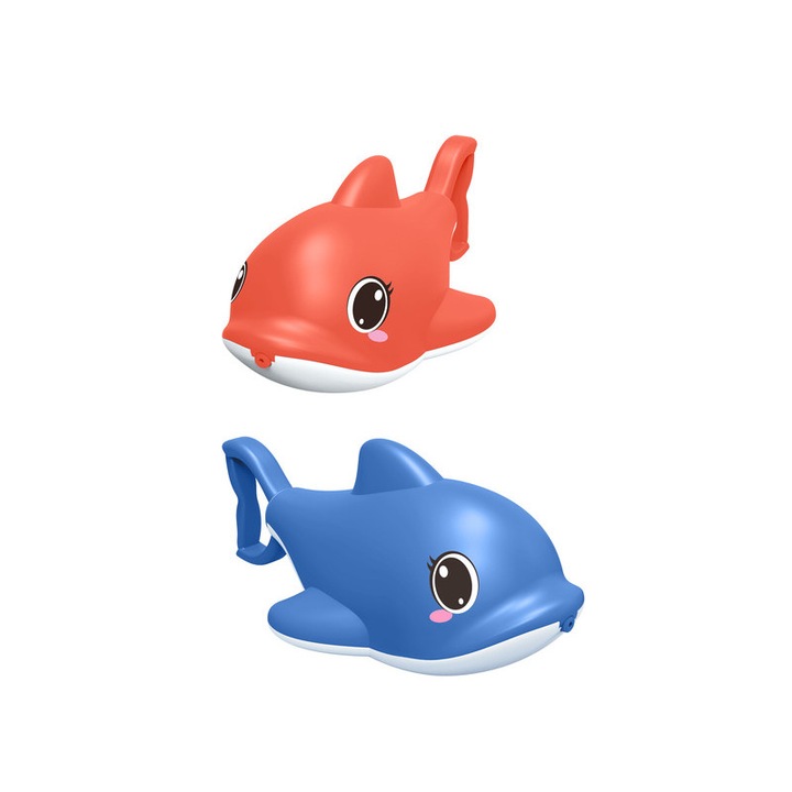 Fürdőjáték, vizet spriccelő delfin